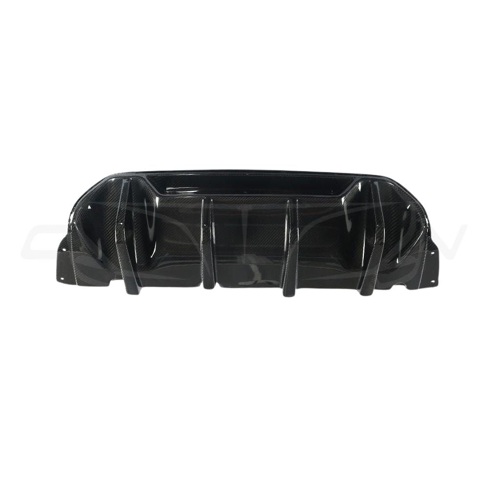 BMW M5 F90 CARBON FIBRE DIFFUSER - MP STYLE-Diffuser-CT CARBON-CT Carbon - High-quality carbon fiber and gloss black aerodynamic parts for premium sports and luxury vehicles.