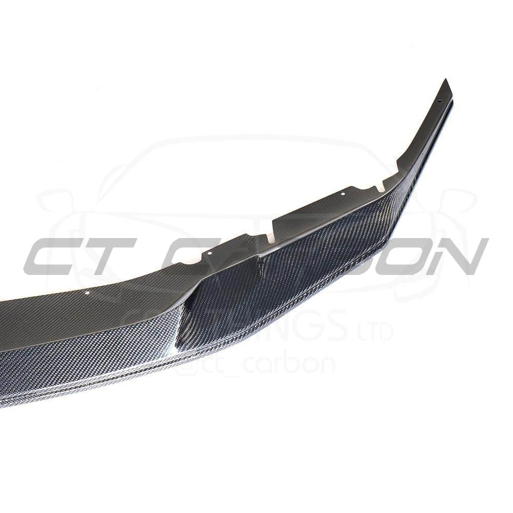 BMW M5 F90 CARBON FIBRE SPLITTER - GTS STYLE-Splitter-CT CARBON-CT Carbon - High-quality carbon fiber and gloss black aerodynamic parts for premium sports and luxury vehicles.