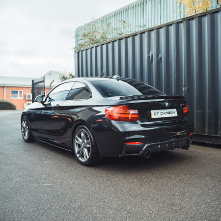 BMW F22 2 SERIES FULL CARBON FIBRE KIT - MP STYLE-Kit-CT CARBON-CT Carbon - High-quality carbon fiber and gloss black aerodynamic parts for premium sports and luxury vehicles.