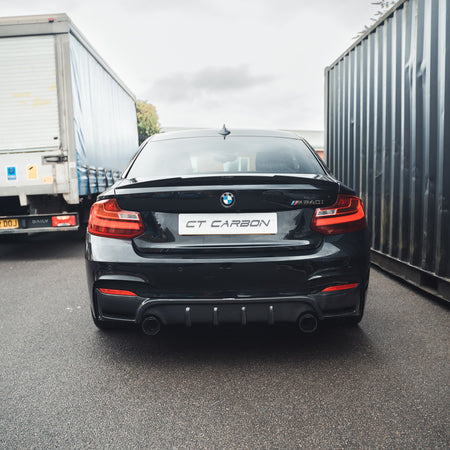 BMW F22 2 SERIES FULL CARBON FIBRE KIT - MP STYLE-Kit-CT CARBON-CT Carbon - High-quality carbon fiber and gloss black aerodynamic parts for premium sports and luxury vehicles.