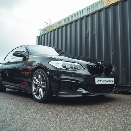 BMW F22 2 SERIES FULL CARBON FIBRE KIT - MP STYLE-Kit-CT CARBON-CT Carbon - High-quality carbon fiber and gloss black aerodynamic parts for premium sports and luxury vehicles.