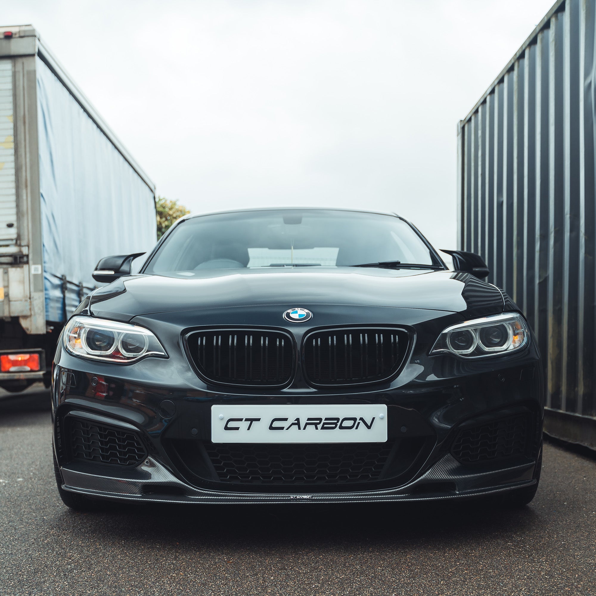 BMW F22 2 SERIES FULL CARBON FIBRE KIT - MP STYLE-Kit-CT CARBON-CT Carbon - High-quality carbon fiber and gloss black aerodynamic parts for premium sports and luxury vehicles.