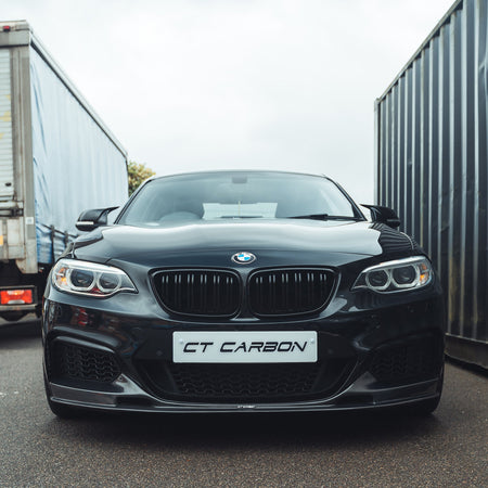 BMW F22 2 SERIES FULL CARBON FIBRE KIT - MP STYLE-Kit-CT CARBON-CT Carbon - High-quality carbon fiber and gloss black aerodynamic parts for premium sports and luxury vehicles.