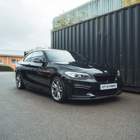 BMW F22 2 SERIES FULL CARBON FIBRE KIT - MP STYLE-Kit-CT CARBON-CT Carbon - High-quality carbon fiber and gloss black aerodynamic parts for premium sports and luxury vehicles.