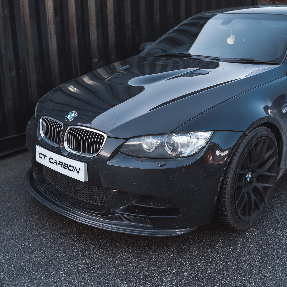 BMW M3 (E92/E90) CARBON FIBRE SPLITTER - GTS STYLE-Splitter-CT CARBON-CT Carbon - High-quality carbon fiber and gloss black aerodynamic parts for premium sports and luxury vehicles.