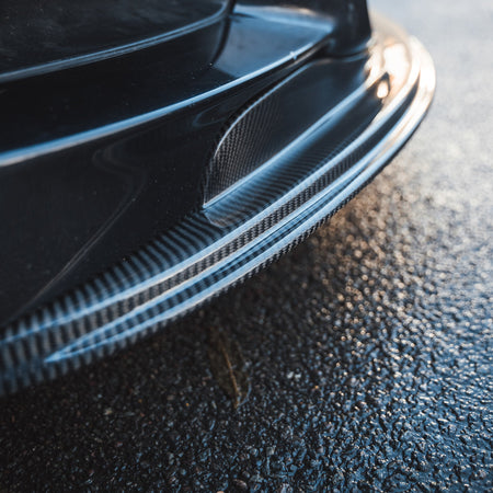 BMW M3 (E92/E90) CARBON FIBRE SPLITTER - GTS STYLE-Splitter-CT CARBON-CT Carbon - High-quality carbon fiber and gloss black aerodynamic parts for premium sports and luxury vehicles.