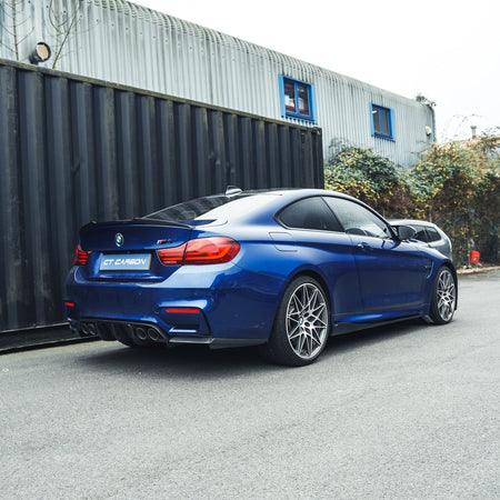 BMW M3/M4 (F80 F82 F83) CARBON FIBRE SIDE SKIRTS - 3D STYLE-Side Skirts-CT CARBON-CT Carbon - High-quality carbon fiber and gloss black aerodynamic parts for premium sports and luxury vehicles.