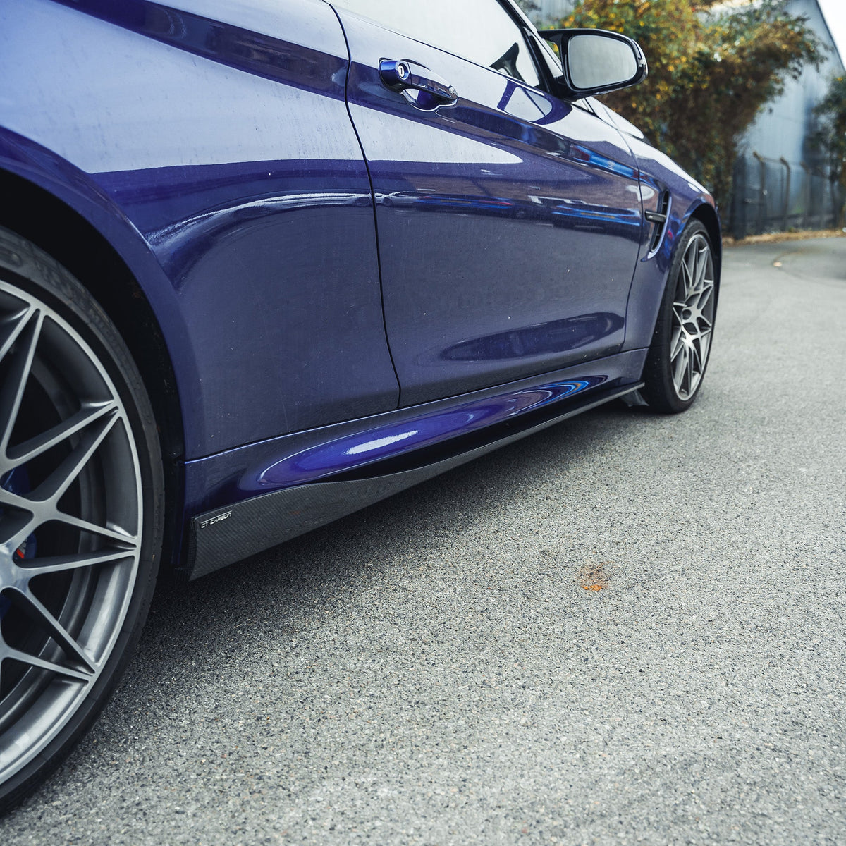 BMW M3/M4 (F80 F82 F83) CARBON FIBRE SIDE SKIRTS - 3D STYLE-Side Skirts-CT CARBON-CT Carbon - High-quality carbon fiber and gloss black aerodynamic parts for premium sports and luxury vehicles.