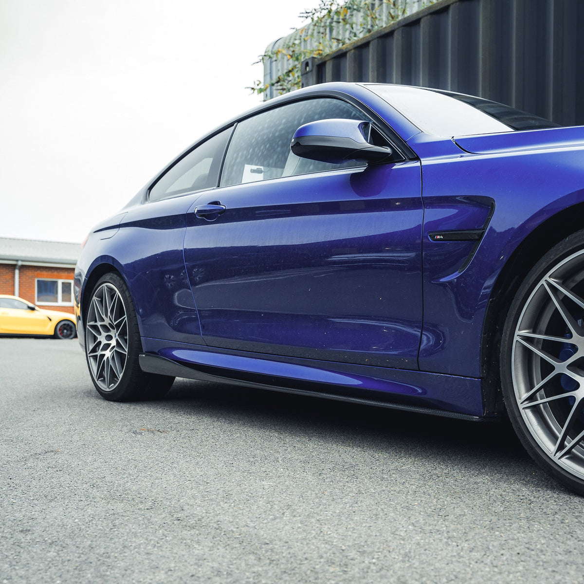 BMW M3/M4 (F80 F82 F83) CARBON FIBRE SIDE SKIRTS - 3D STYLE-Side Skirts-CT CARBON-CT Carbon - High-quality carbon fiber and gloss black aerodynamic parts for premium sports and luxury vehicles.