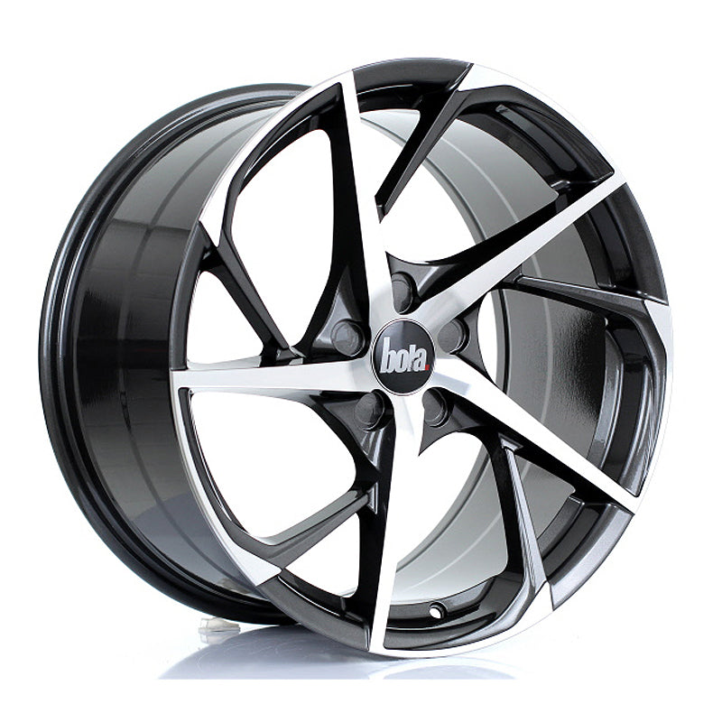 BOLA B18 19x9.5 ET25-45 5X118 GUNMETAL POLISHED FACE