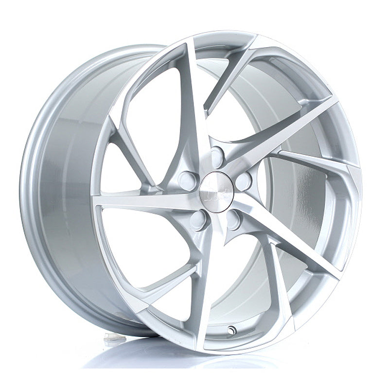 BOLA B18 19x9.5 ET25-45 5X114 SILVER POLISHED FACE