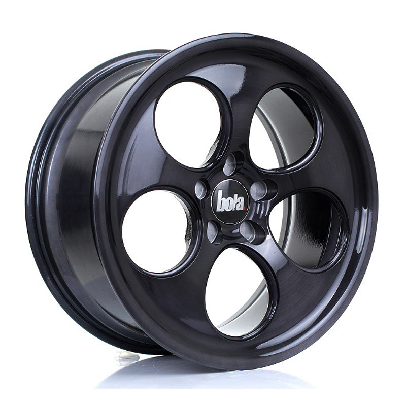 BOLA B5 18x8.5 ET40-45 5X114 BLACK BRUSHED POLISHED FACE