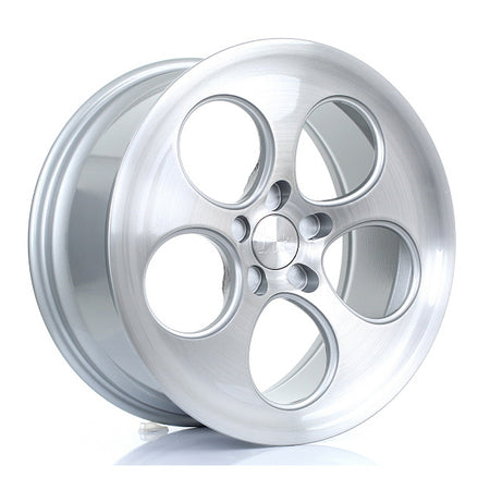 BOLA B5 18x8.5 ET40-45 5X108 SILVER BRUSHED POLISHED FACE