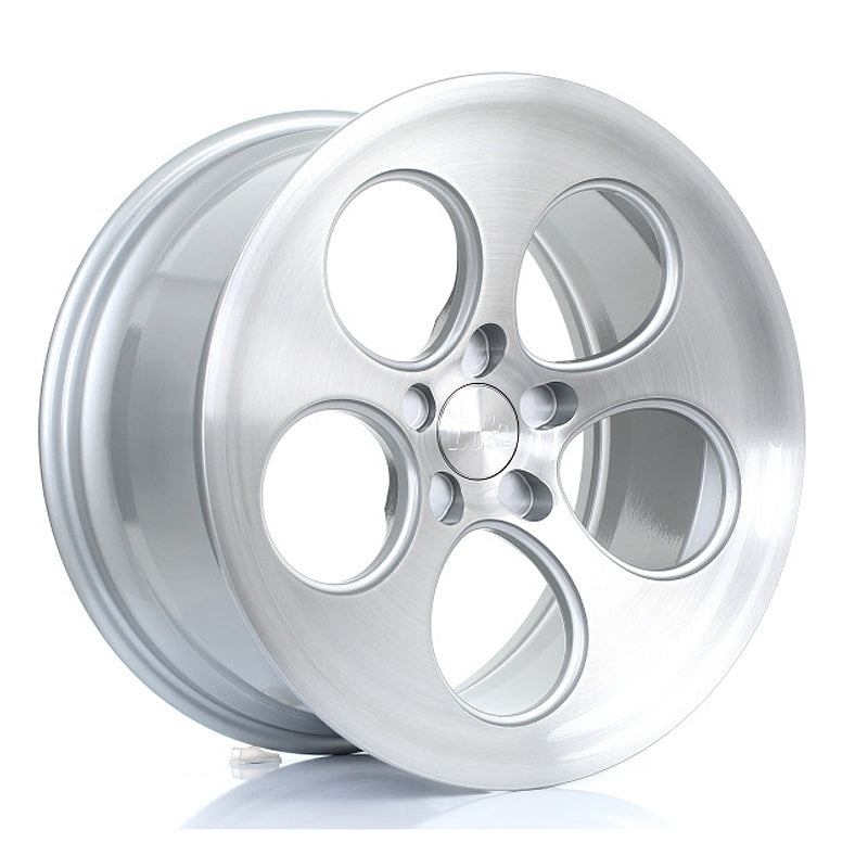 BOLA B5 18x9.5 ET40-45 5X128 SILVER BRUSHED POLISHED FACE