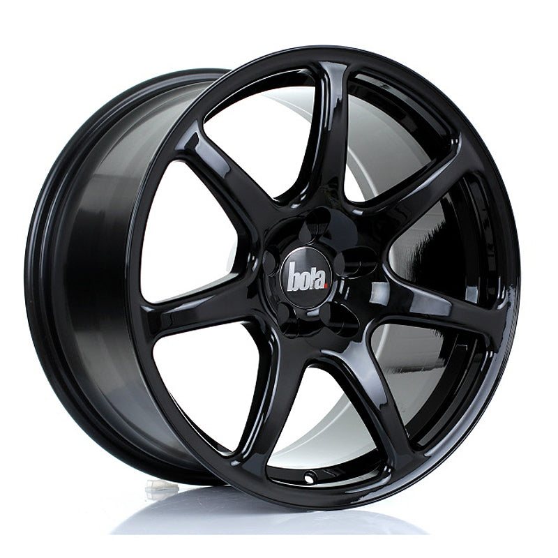 BOLA B7 18x9.5 ET43-45 5X108 GLOSS BLACK
