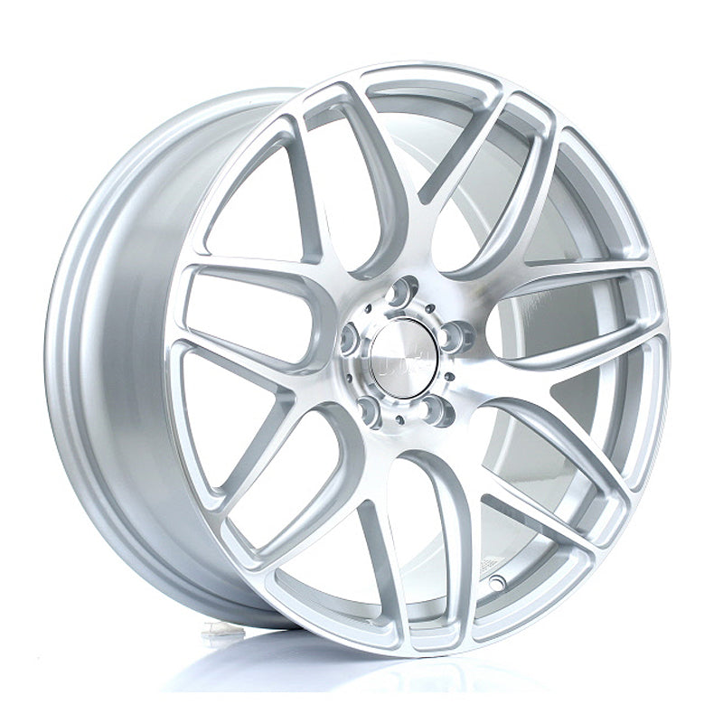 BOLA B8R 18x8.5 ET25-45 5X105 SILVER POLISHED FACE