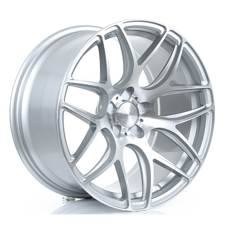 BOLA B8R 18x9.5 ET40-45 5X115 SILVER POLISHED FACE