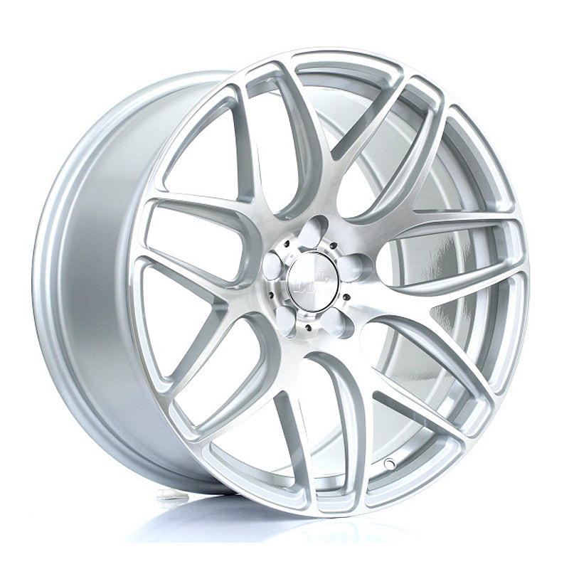 BOLA B8R 19x9.5 ET25-45 5X100 SILVER POLISHED FACE