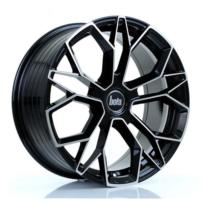 BOLA FLF 18x8 ET40-50 5X118 GLOSS BLACK POLISHED FACE