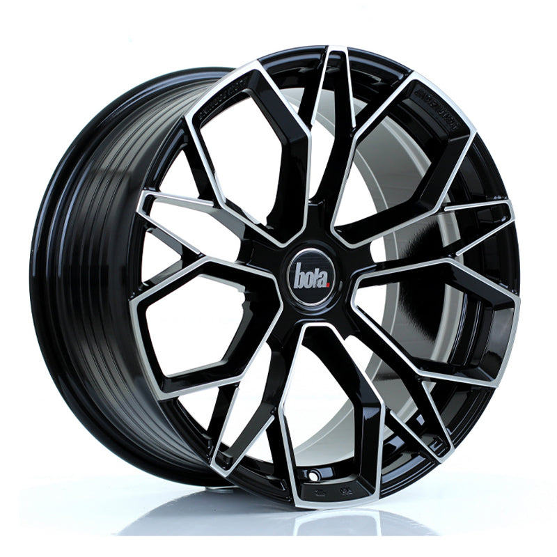 BOLA FLF 18x9 ET42-50 5X115 GLOSS BLACK POLISHED FACE