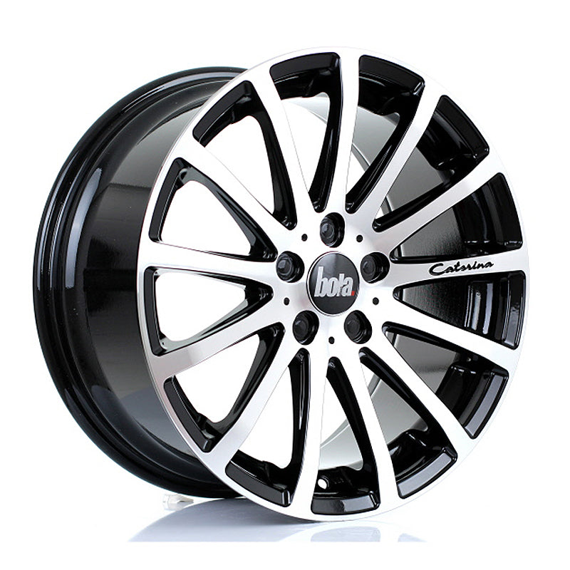 BOLA XTR 18x8.5 ET40-45 5X127 GLOSS BLACK POLISHED FACE