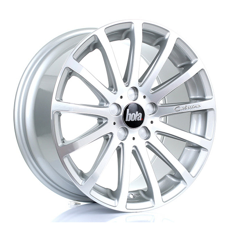 BOLA XTR 18x8.5 ET40-45 5X115 SILVER POLISHED FACE