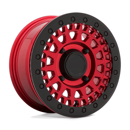 Black Rhino Hard Alloys - UTV PARKER UTV BEADLOCK 14x7 ET36 4x137 Candy Red w/ Black Bead Ring