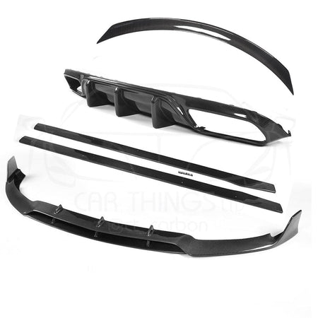 MERCEDES C63 W205 COUPE FULL CARBON FIBRE KIT - B STYLE-Kit-CT CARBON-CT Carbon - High-quality carbon fiber and gloss black aerodynamic parts for premium sports and luxury vehicles.