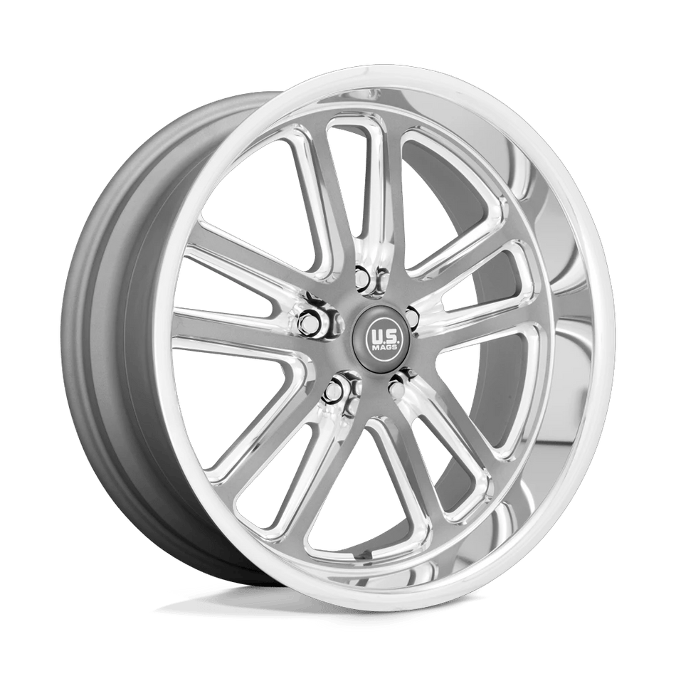 US Mag 1PC U130 BULLET 20x9.5 ET1 5x114.3 Textured Gunmetal w/ Milled Edges