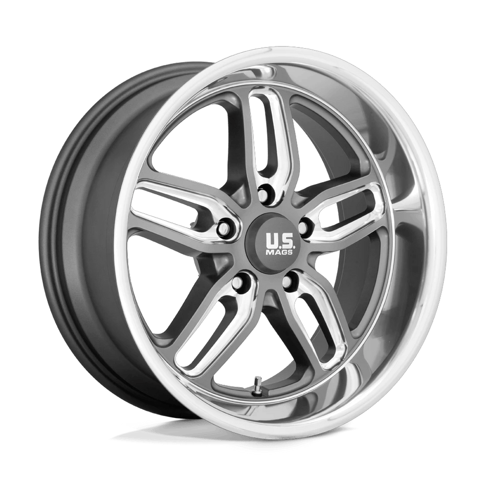 US Mag 1PC U129 CTEN 20x8.5 ET7 5x127 Matte Gunmetal Milled