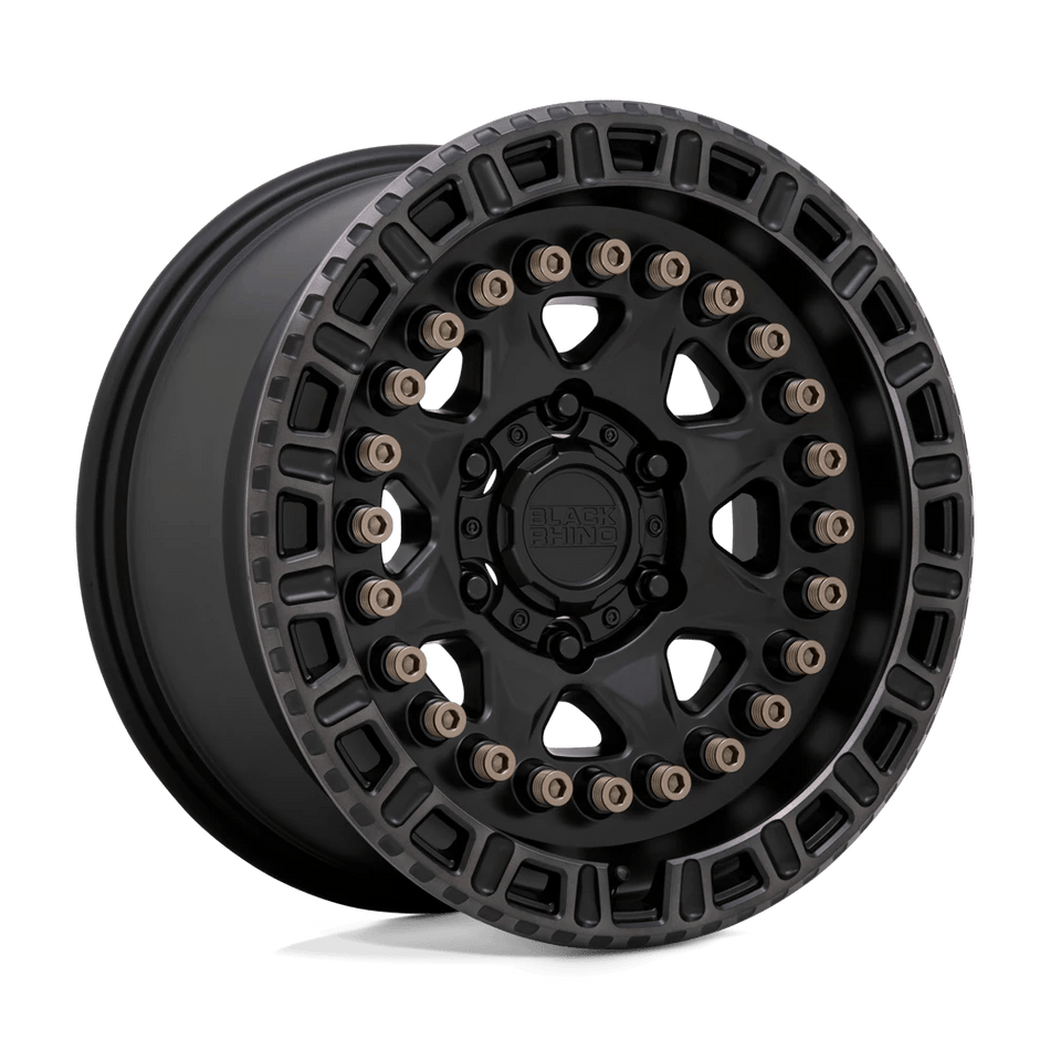 Black Rhino Hard Alloys CARBINE 20x9 ET10 6x120 Matte Black w/ Mach Tint Ring