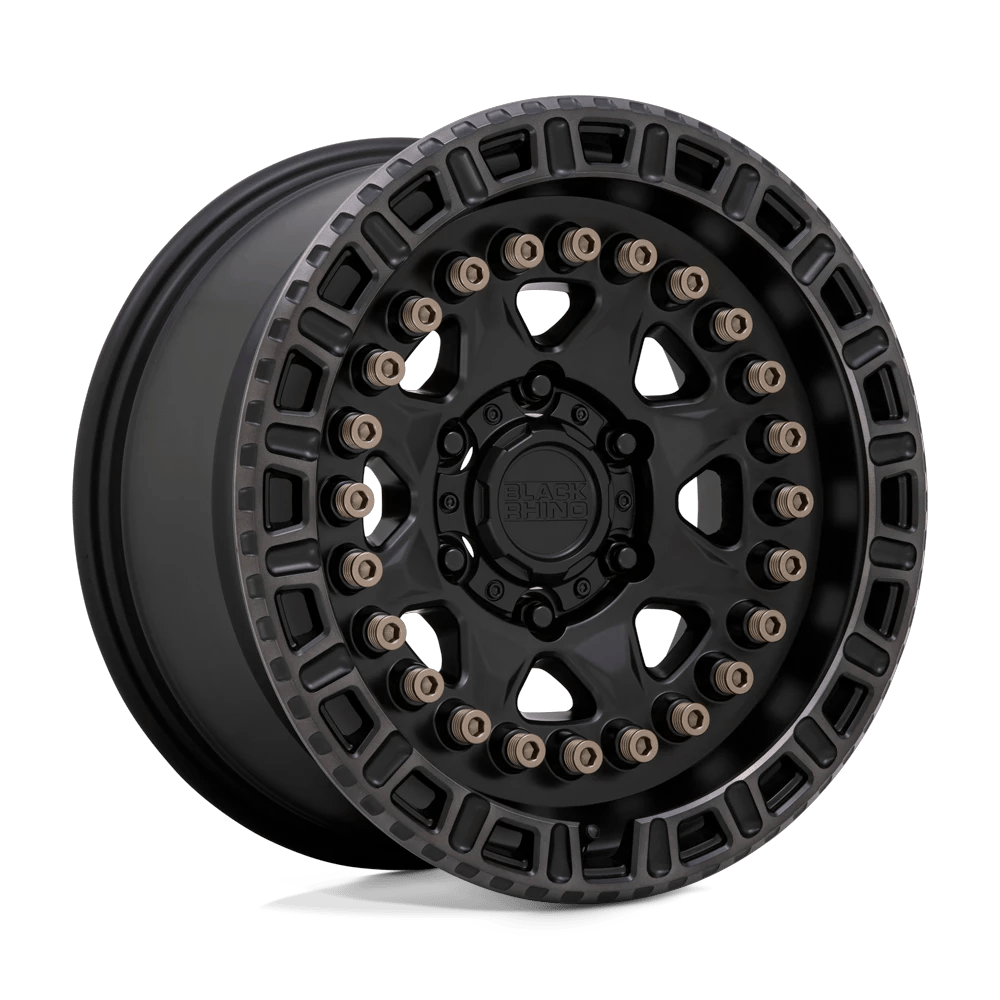Black Rhino Hard Alloys CARBINE 20x9 ET0 6x139.7 Matte Black w/ Mach Tint Ring