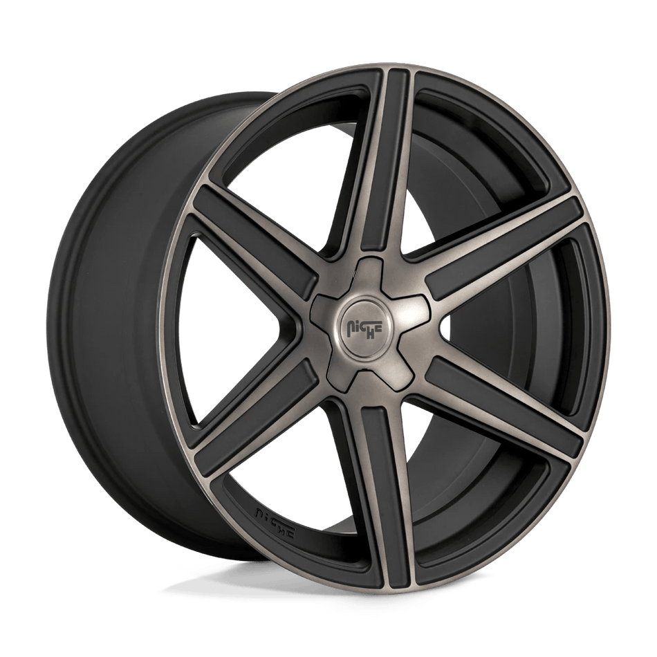 Niche 1PC M236 CARINA 20x10.5 ET40 5x112 Matte Machined Double Dark Tint