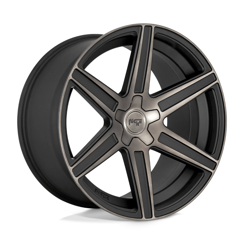 Niche 1PC M236 CARINA 20x10.5 ET40 5x112 Matte Machined Double Dark Tint