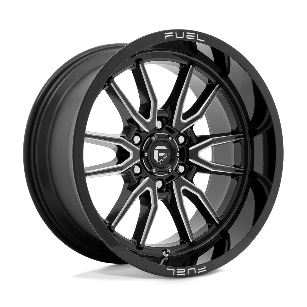 Fuel 1PC D761 CLASH 18x9 ET-12 6x139.7 Gloss Black Milled