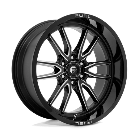 Fuel 1PC D761 CLASH 22x10 ET-18 6x139.7 Gloss Black Milled