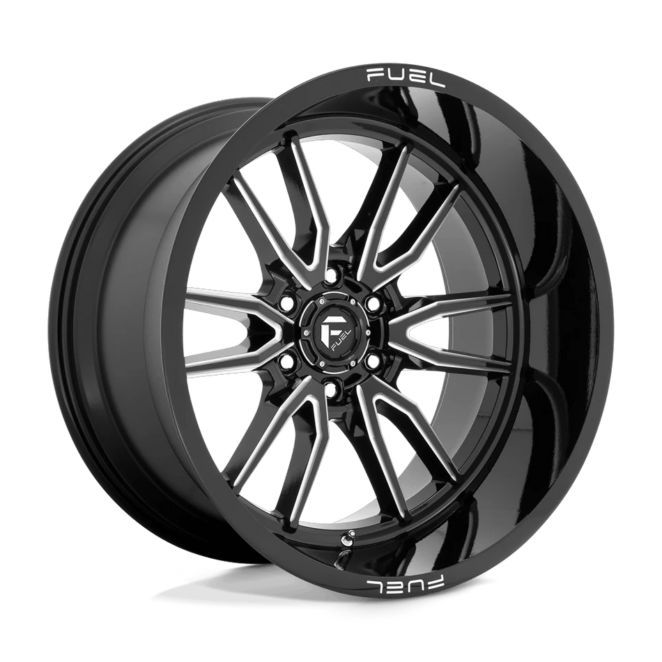Fuel 1PC D761 CLASH 22x12 ET-44 6x139.7 Gloss Black Milled