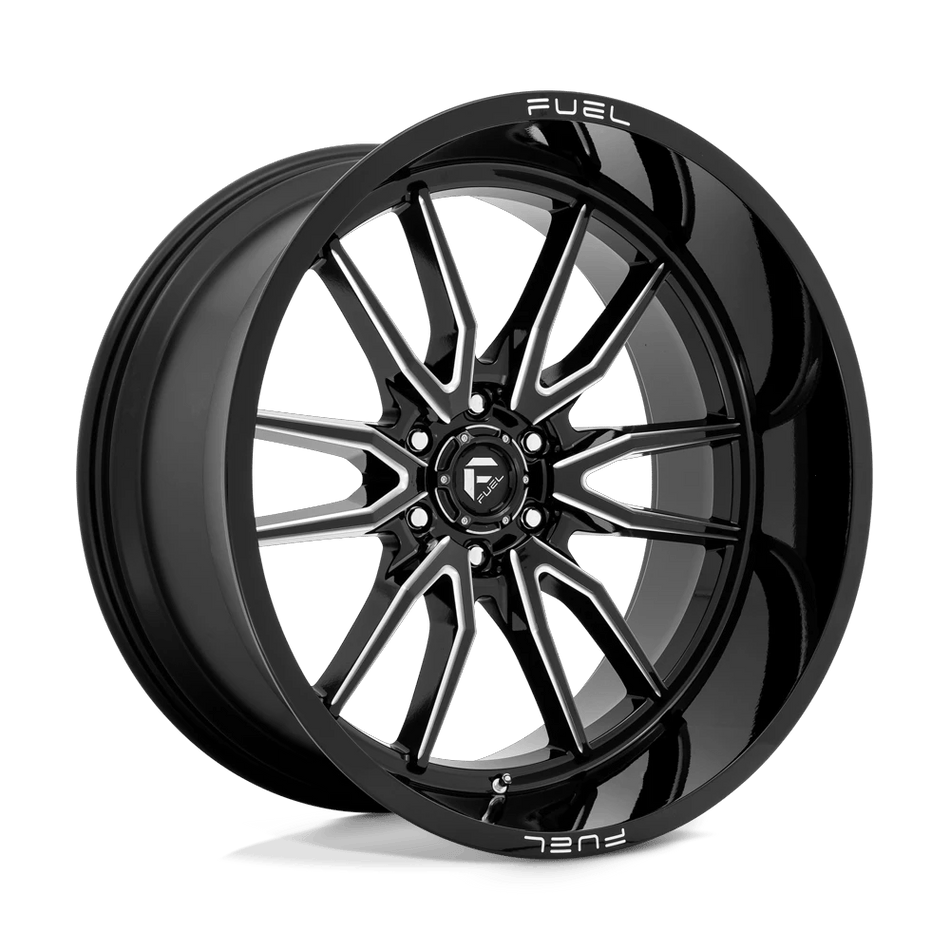 Fuel 1PC D761 CLASH 24x12 ET-44 6x139.7 Gloss Black Milled