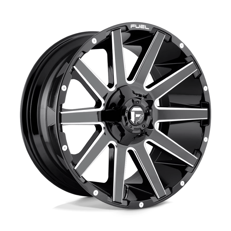 Fuel 1PC D615 CONTRA 20x9 ET20 6x135/5.5 Gloss Black Milled