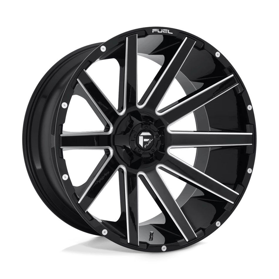 Fuel 1PC D615 CONTRA 24x12 ET-44 6x135/5.5 Gloss Black Milled