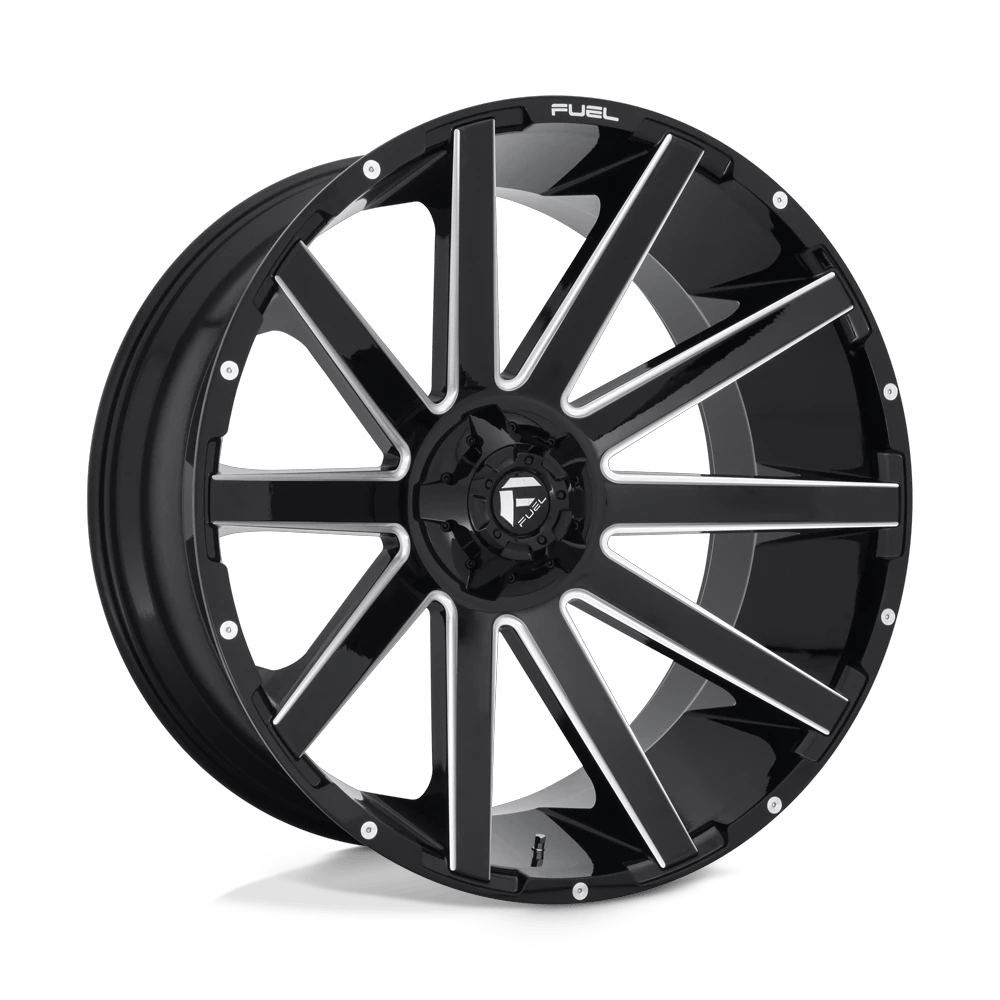 Fuel 1PC D615 CONTRA 26x12 ET-44 6x135/5.5 Gloss Black Milled