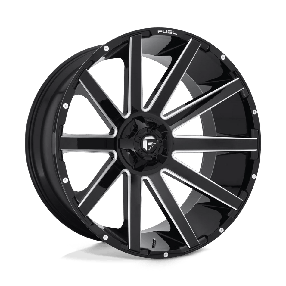 Fuel 1PC D615 CONTRA 26x12 ET-44 6x135/5.5 Gloss Black Milled