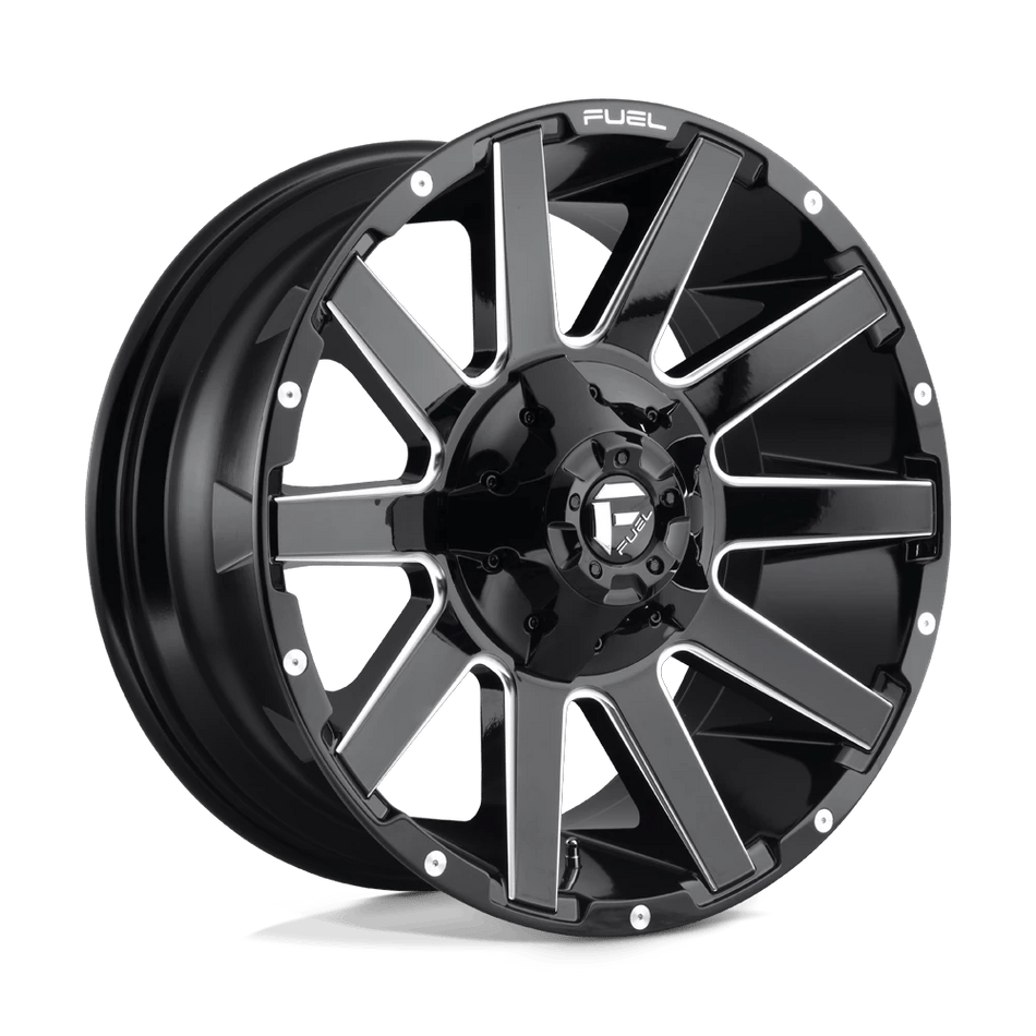 Fuel 1PC D615 CONTRA 20x9 ET20 8x170 Gloss Black Milled