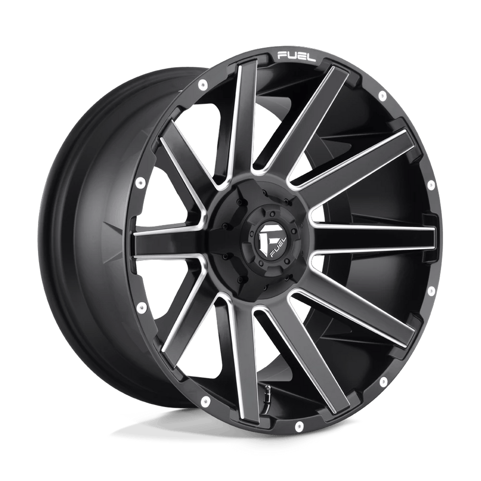 Fuel 1PC D616 CONTRA 20x10 ET-18 5x114.3/5.0 Matte Black Milled