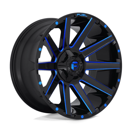 Fuel 1PC D644 CONTRA 20x9 ET20 5x139.7/150 Gloss Black w/ Blue Tint