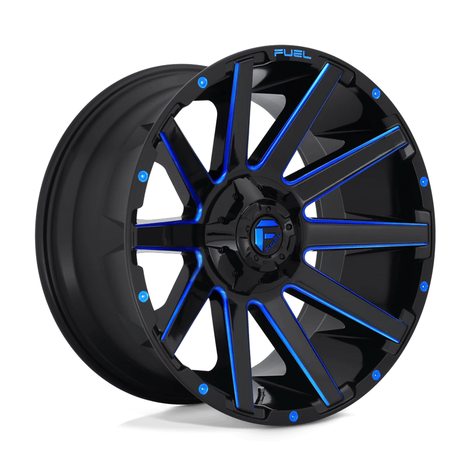 Fuel 1PC D644 CONTRA 20x9 ET2 6x135/5.5 Gloss Black w/ Blue Tint