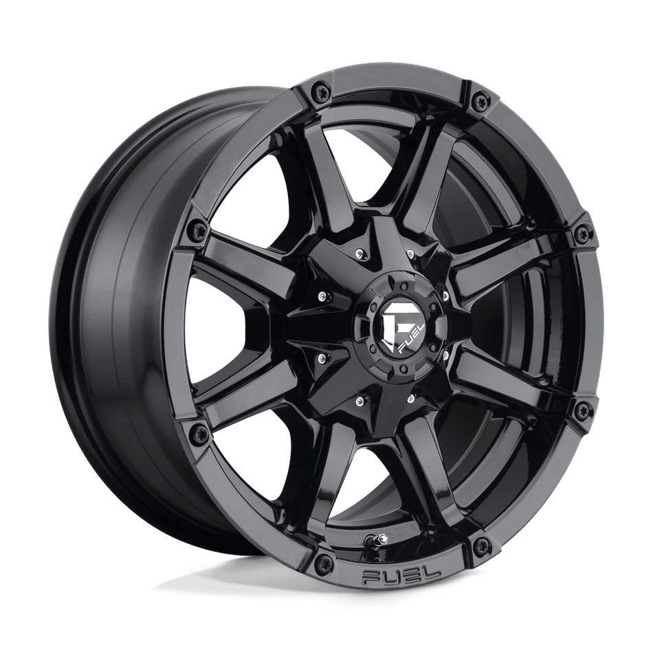 Fuel 1PC D575 COUPLER 20x10 ET-12 8x180 Gloss Black