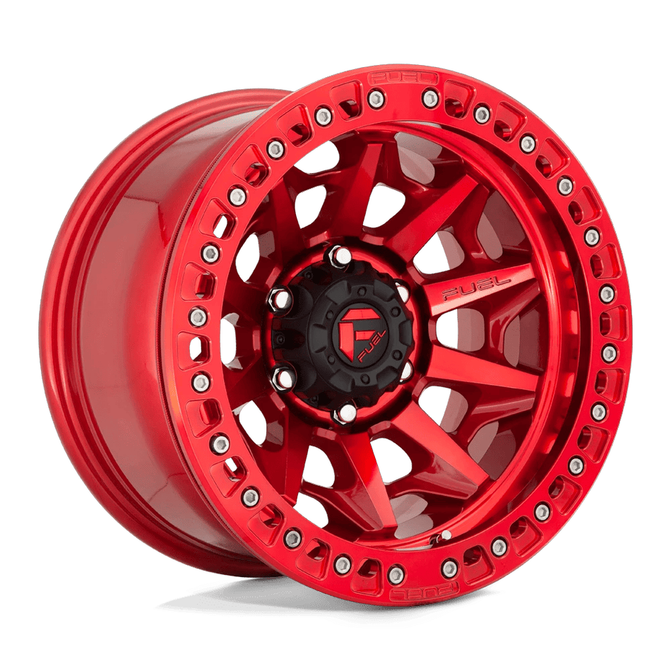 Fuel 1PC D113 COVERT BEADLOCK 17x9 ET-15 6x139.7 Candy Red