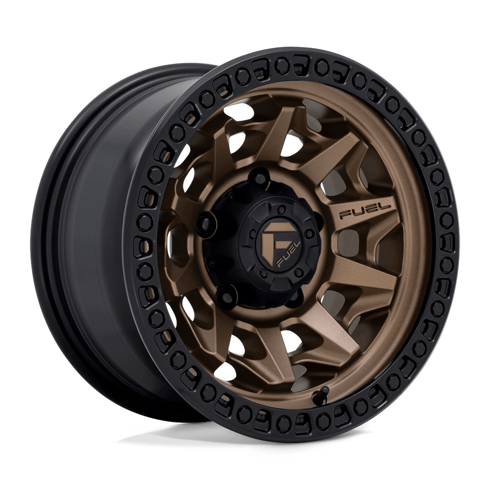 Fuel 1PC D696 COVERT 15x8 ET-12 5x139.7 Matte Bronze Black Bead Ring