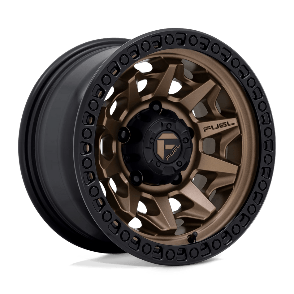 Fuel 1PC D696 COVERT 15x8 ET-12 5x139.7 Matte Bronze Black Bead Ring